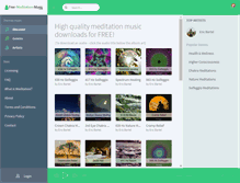 Tablet Screenshot of free-meditation-music.com